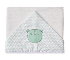 Toalha De Banho Felpuda C/ Capuz Bordado Urso Papi Toalha De Banho Felpuda C/ Capuz Bordado Urso Papi