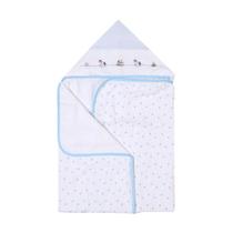 Toalha de Banho Felpuda com forro de fralda soft e capuz bebê bordados papi 90x70cm Toalha de Banho Felpuda com forro de fralda soft e capuz bebê bordados papi 90x70cm