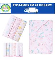 Toalha de banho felpuda+ cueiros c/3un + panos de boca c/6un - para bebê - kit enxoval 10 peças papi