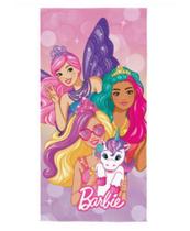 Toalha De Banho Felpuda Desenho Personagens Infantil Barbie - 1 Pç - Lepper