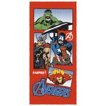 Toalha De Banho Felpuda Estampada Avengers Lepper 60x120cm 95% Algodão Toalha De Banho Felpuda Estampada Avengers Lepper 60x120cm 95% Algodão