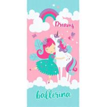 Toalha de Banho Felpuda Infantil 60cm x 1,10cm Lepper - Sonho Encantado