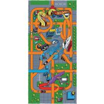Toalha de Banho Felpuda Infantil 60cm x 1,20cm Lepper - Hot Wheels Cidade