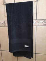 Toalha de banho felpudo 100%algodão 067 x 1,40m Duomo - fio penteado-cor preta. Toalha de banho felpudo 100%algodão 067 x 1,40m Duomo - fio penteado-cor preta.