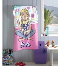 Toalha de Banho Felpudo Barbie 24 Dohler