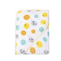 Toalha De Banho Fralda Bebê Soft Com Capuz Menino E Menina 80x80cm