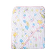 Toalha De Banho Fralda Bebê Soft Com Capuz Menino E Menina 80x80cm Toalha De Banho Fralda Bebê Soft Com Capuz Menino E Menina 80x80cm