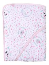 Toalha de banho fralda soft com capuz para bebê papi