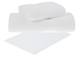 Toalha de Banho Gigante + Rosto + Piso 3 Pçs Buddemeyer Branco