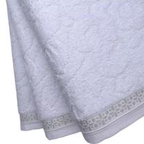 Toalha de Banho Glamour Branco 78cm x 150cm - Olinda