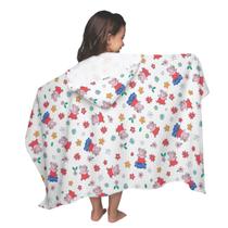 Toalha de banho grande infantil peppa com capuz - lepper Toalha de banho grande infantil peppa com capuz - lepper