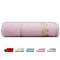 Toalha de Banho Grossa Grande Macia Barra Para Pintar Bordar