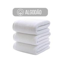 Toalha De Banho Home Basic Algodão Avulsa 1,30 cm x 70 cm Branca Lisa