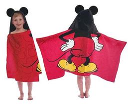 Toalha De Banho Infantil Algodão Com Capuz Mickey - Disney