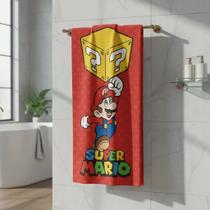 Toalha De Banho Infantil Aveludada Estampada Lepper Praia Piscina Personagem Mario Menino Kids Toalha De Banho Infantil Aveludada Estampada Lepper Praia Piscina Personagem Mario Menino Kids