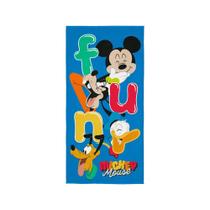 Toalha de Banho Infantil Aveludada Mickey Mouse Fun Lepper