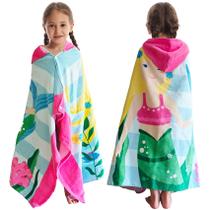 Toalha de banho infantil Bavilk 127x98 cm de algodão com capuz