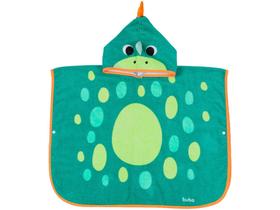 Toalha de Banho Infantil Buba 100% Algodão Poncho Zoo Dino Verde