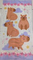 Toalha De Banho Infantil Estampa Da Capivara Personagens