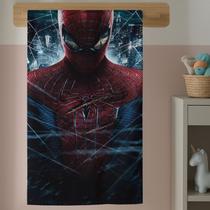 Toalha de Banho Infantil Estampada Aranha Herói Menino Máscara Aventura em Algodão Macio de Qualidade