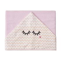 Toalha de Banho Infantil Felp Papi Baby Forrada C/ Capuz Bord para Bebê 1,35M X 80cm 01 Un - Papi Textil