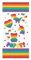Toalha de Banho Infantil Felpuda Estampada 60 cm x 110 cm - Pop it Toalha de Banho Infantil Felpuda Estampada 60 cm x 110 cm - Pop it