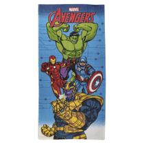 Toalha de Banho Infantil Felpuda Personagens Avengers - Vingadores Lepper