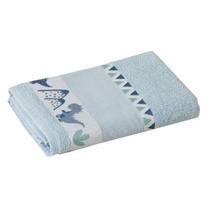 Toalha de Banho Infantil Jacquard para Bordar Funny LMPeter Azul Toalha de Banho Infantil Jacquard para Bordar Funny LMPeter Azul