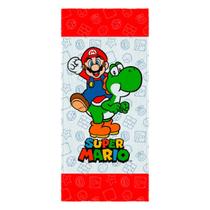 Toalha de Banho Infantil Lepper Felpuda Super Mario 60cm x 1.20m Toalha de Banho Infantil Lepper Felpuda Super Mario 60cm x 1.20m