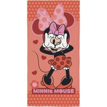 Toalha de Banho Infantil Minnie Rosa 70x140 Felpuda Aveludada Macia Absorvente Lepper