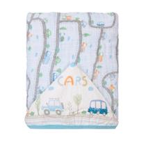 Toalha De Banho Infantil Soft Com Capuz Carros Papi 90x80cm