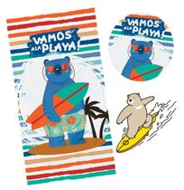 Toalha De Banho Infantil Tirando Onda Toalha De Banho Infantil Tirando Onda