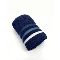 Toalha De Banho Jacquard Trento Azul 70cmX1,40m Corttex