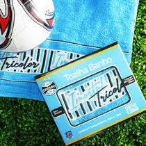 Toalha de Banho KazzaVip Felpuda 90%Algodão Grêmio Caixa de Presente Times 70cmx130m Azul Toalha de Banho KazzaVip Felpuda 90%Algodão Grêmio Caixa de Presente Times 70cmx130m Azul