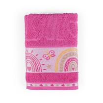 Toalha De Banho Kids Minimi 100% Algodão 1 Peça - Rainbow Pink Toalha De Banho Kids Minimi 100% Algodão 1 Peça - Rainbow Pink