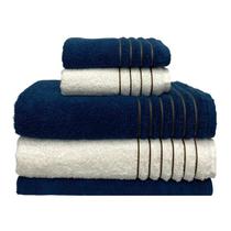 Toalha de banho kit com 5 peças fio penteado Jogo de toalha gigante e felpuda de alta absorção marca