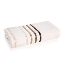 Toalha de Banho Lumina Grossa Yvory/Marrom 70X140CM Toalha de Banho Lumina Grossa Yvory/Marrom 70X140CM