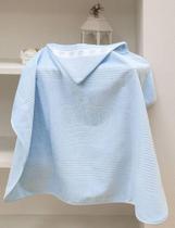 Toalha de Banho p/ Bordar - Baby Classic - C/ Capuz - Azul 7239 - Aveludada - Dohler Toalha de Banho p/ Bordar - Baby Classic - C/ Capuz - Azul 7239 - Aveludada - Dohler