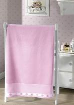 Toalha de Banho p/ Bordar - Baby Classic - Rosa 5211 - Aveludada - Dohler