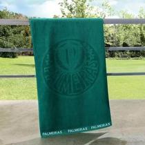 Toalha De Banho Palmeiras Jacquard Bouton Faixa Verde Toalha De Banho Palmeiras Jacquard Bouton Faixa Verde