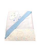 Toalha de Banho para Bebê Bordada Menino e Menina 82x70cm