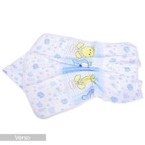 Toalha de banho para bebê em fralda soft com capuz - BABY NICE