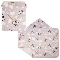 Toalha De Banho Para Bebê Estampada Com Capuz Forro De Fralda 67X90 Incomfral Bublim Toalha De Banho Para Bebê Estampada Com Capuz Forro De Fralda 67X90 Incomfral Bublim