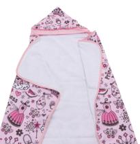 Toalha De Banho Para Bebe Estampada Com Capuz Menino Menina