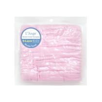 Toalha de banho para bebês L'Ange 9 camadas de algodão rosa musselina 70 x 90cm