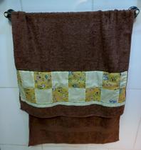 Toalha de banho patchwork