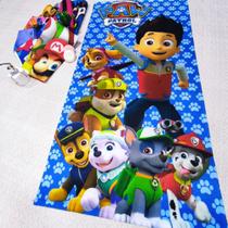 Toalha de Banho Patrulha Canina Personalizada Temática Toalha de Banho Patrulha Canina Personalizada Temática