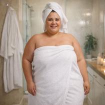 Toalha de Banho Plus Size Adulto XXG Macia Banhão Gigante 1,40mx1,0m