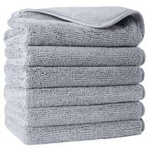 Toalha de banho POLYTE Premium, microfibra sem fiapos, 33 cm, conjunto de 6 Toalha de banho POLYTE Premium, microfibra sem fiapos, 33 cm, conjunto de 6