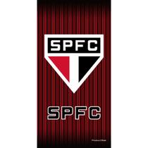 Toalha de Banho Praia e Piscina Brasão São Paulo Licenciado Times Buettner Veludo Estampada Toalha de Banho Praia e Piscina Brasão São Paulo Licenciado Times Buettner Veludo Estampada